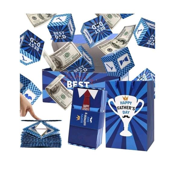 Surprise Gift Box Explosion for Money, Unique Folding Bouncing Red Envelope Gift - Picture 1 of 5